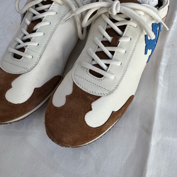 Tory Burch suede and leather retro sneaker - Picture 4 of 12